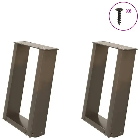 Wyjątkowa oferta Nogi do stolika kawowego, 2 szt., naturalna stal, 28x(42-43) cm Lumarko! Lumarko! - Hurtownia wielobranżowa Lumarko